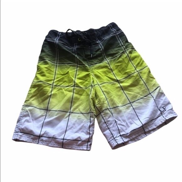 Men’s OP Neon Yellow Swimsuit Board Shorts - Picture 1 of 7